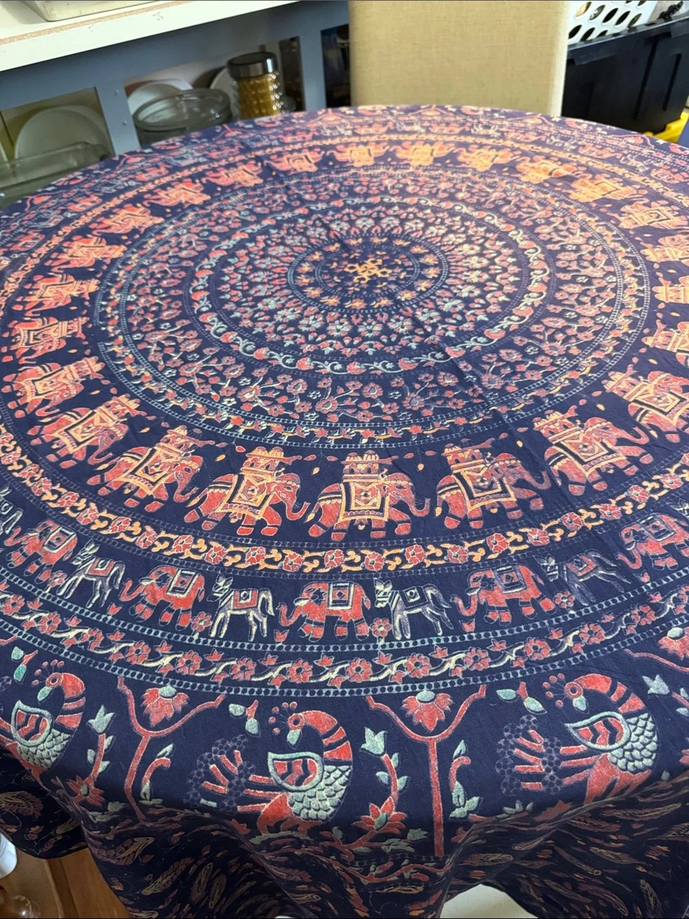 Indian Tapestry/Wall Hanging/Mandala  Bedspread/Hippie Gypsy Throw